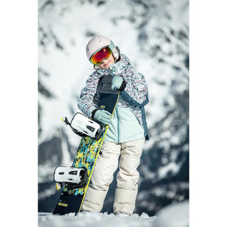迪卡侬（DECATHLON）滑雪裤儿童背带连体雪裤防水保暖易穿脱WEDZE3 黑色 S/6岁