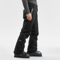 迪卡侬（DECATHLON）滑雪裤户外防风防水加厚保暖修身长裤 OVW3 男士黑色 2XL