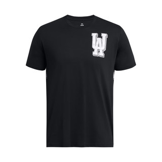 安德玛（UNDERARMOUR）春夏Armour Chrome男子训练运动短袖T恤1382832 黑色001 M