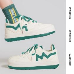 warrior回力运动鞋女鞋秋季新潮低帮板鞋女显高百搭休闲鞋子女