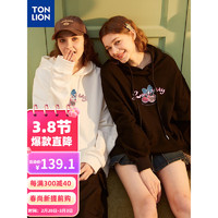 唐狮 TONLION女连帽卫衣 米白 S