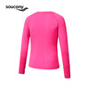 Saucony索康尼2024年女子一体织修身竞速长袖针织衫清爽透气跑步