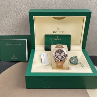 劳力士（ROLEX）23年迪通拿手表男M126505-0002玫瑰金镶时标钻自动机械男表 保卡日期11月