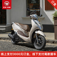 WUYANG-HONDA 五羊-本田 LEAD125踏板车摩托车 奶咖白 零售价16800