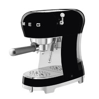SMEG斯麦格 半自动咖啡机 ECF01升级款 意大利 家用办公室 小型一体 奶泡蒸汽 ECF02 黑色