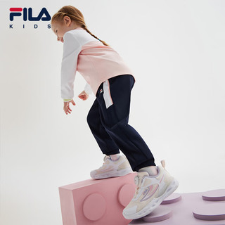 FILA斐乐儿童童鞋2024年春季男女小童儿童训练鞋 微妙粉/斐乐白-DW 32码 内长20.0cm