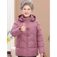 弥美乐奶奶装冬季棉服外套2023中老年女50-80岁装老太太棉衣 粉色棉袄（棉服厚度上再加绒） 5XL 适合150-160斤