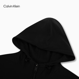 卡尔文·克莱恩 Calvin Klein 运动24春夏男骑行训练服跑步连帽外套4MS4O520 001-太空黑 XL