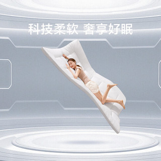 罗莱罗莱家纺超柔床品床垫抗菌防螨可折叠3D立体柔软床褥 灰120*200