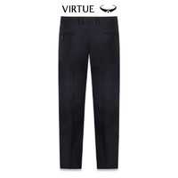 Virtue 富绅 冬季弹力黑色西裤长裤