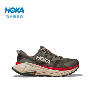 HOKA ONE ONE 男款春夏天际线X徒步鞋 SKYLINE-FLOAT X 户外缓震 板岩色/橡木白