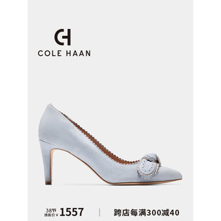 colehaan/歌涵 女士高跟鞋 24年春季职业正装细跟单鞋女W30058 水蓝色-W30058 39