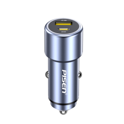 pisen品胜车载充电器一拖二pd快充点烟器转插头汽车充20w适用苹果14