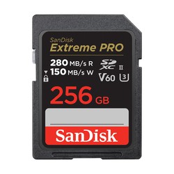 SanDisk 閃迪 256GB Extreme PRO SDXC UHS-II 存儲卡 C10/U3/V60/6K/4K UHD/SD 卡 SDSDXEP-256G-GN4IN