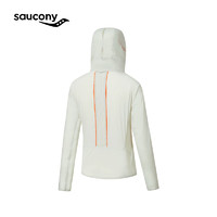 Saucony索康尼运动上衣女24年春季透气防风衣运动夹克外套连帽皮肤衣 暗黄绿 M(165/88A)
