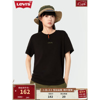 Levi's 李维斯 24春季男士短袖T恤柔软舒适时尚印花复古百搭 黑色 000S5-0002 L