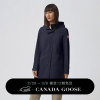 加拿大鹅（Canada Goose）Belcarra 女士风衣夹克户外休闲外套轻量 2424L 63 蔚洋蓝 M