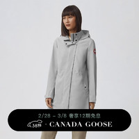 加拿大鹅（Canada Goose）Belcarra 女士风衣夹克户外休闲外套轻量 2424L 446 霜灰色 XS