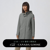 加拿大鹅（Canada Goose）Belcarra 女士风衣夹克户外休闲外套轻量 2424L 852 蒿草绿 L