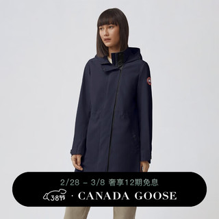 加拿大鹅（Canada Goose）Belcarra 女士风衣夹克户外休闲外套轻量 2424L 63 蔚洋蓝 L