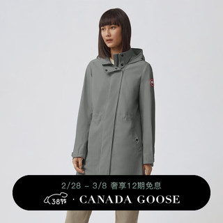 加拿大鹅（Canada Goose）Belcarra 女士风衣夹克户外休闲外套轻量 2424L 852 蒿草绿 XL