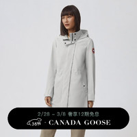 加拿大鹅（Canada Goose）Belcarra 女士风衣夹克户外休闲外套轻量 2424L 200 银桦色 XS