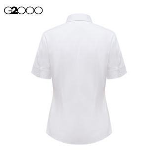 G2000G2000女装SS24商场舒适弹性凉感修身短袖衬衫 白色修身26寸 36