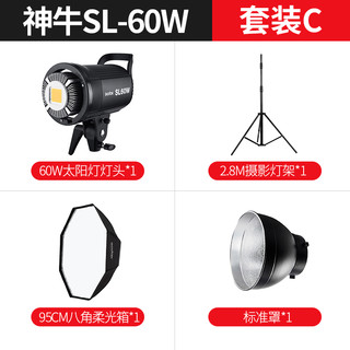 Godox 神牛 SL60W 单灯套装+95cm八角灯箱