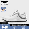 ZERO 零度Zero男鞋 春季新品轻便日常舒适男士鞋秋冬新款简约风皮鞋子 白色