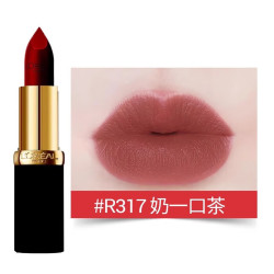 lorealparis巴黎欧莱雅欧莱雅闪电小泡芙哑光口红黑管317