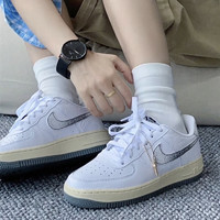 耐克（NIKE）休闲鞋女鞋春季运动鞋AF1空军一号低帮板鞋DX1657-100 DX1657-100白色银钩 35.5