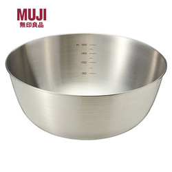 MUJI 無印良品 不锈钢 盆/M 餐具 家用和面盆洗菜盆沙拉拌菜淘米盆