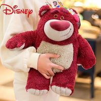Disney 迪士尼 草莓熊迪士尼公仔毛绒玩具娃娃草莓香味床头摆件抱枕玩偶生日礼物