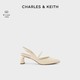 CHARLES & KEITH CHARLES&KEITH女鞋女士玛丽珍尖头高跟凉鞋CK1-60361331