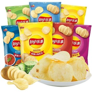 Lay's 乐事 薯片经典大包装135g*3零食大礼包办公室出游聚会休闲小吃