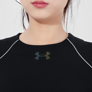 安德玛（UNDERARMOUR）UA女装 运动服跑步训练圆领上衣舒适透气时尚潮流长袖T恤衫 1356356-001 XL