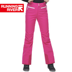 RUNNING RIVER 奔流 女式防水透气保暖修身双板专业款滑雪裤O6453