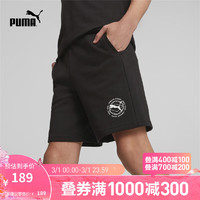 彪马（PUMA） 儿童男童运动休闲短裤 ACTIVE SPORTS SHORTS TR 673207 黑色-01 164