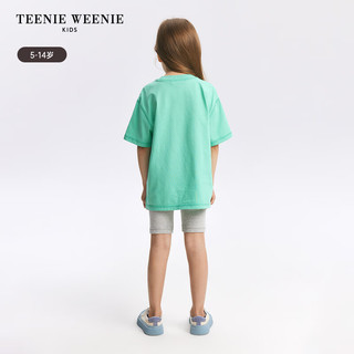 Teenie Weenie Kids小熊童装24春夏女童舒适印花圆领短袖T恤 浅绿色 150cm