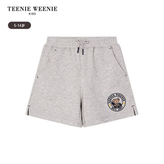Teenie Weenie Kids小熊童装24春夏季女童撞色抽绳休闲短裤 红色 110cm