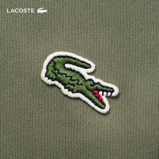 LACOSTE法国鳄鱼男装24春季休闲风翻领纯色夹克外套BH1159 316/绿色 46 /165