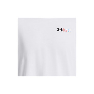 安德玛（UNDERARMOUR）春夏男子高克重训练运动短袖T恤1382904 白色100 XXL