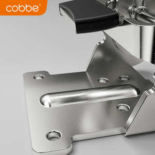 卡贝（cobbe）180度90度折叠自锁铰链合页桌椅茶几家具固定件下翻折叠五金配件 180度折叠铰链-黑色