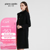 皮尔卡丹女装冬季新款黑色羊毛大衣水貂毛领女外套P94CL08B0 黑色 38A(165/88A)