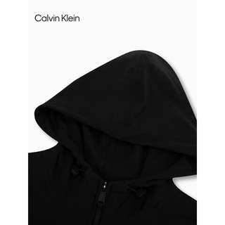 卡尔文·克莱恩 Calvin Klein 运动24春夏男骑行训练服跑步连帽外套4MS4O520 001-太空黑 L