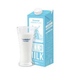 Flevomel 风车牧场 脱脂高钙纯牛奶牛奶1L×1盒