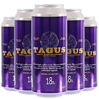 泰谷（TAGUS）西班牙啤酒 泰谷18度烈性啤酒 泰谷18度 500mL 5罐