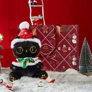 大英博物馆新年礼盒安德森猫抱枕玩偶新年树花环套装新婚三八节 礼盒六【玩偶+圣诞娃衣+音乐盒】