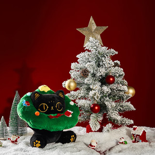 大英博物馆新年礼盒安德森猫抱枕玩偶新年树花环套装新婚三八节 礼盒六【玩偶+圣诞娃衣+音乐盒】
