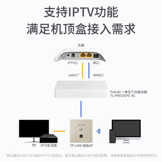 TP-LINK 中央路由 AX1500全屋覆盖面板AP套装AC一体机大户型适用企业无线路由套装